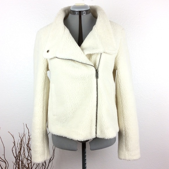 LOFT Jackets & Blazers - Loft Outlet Teddy Fleece Bomber Jacket